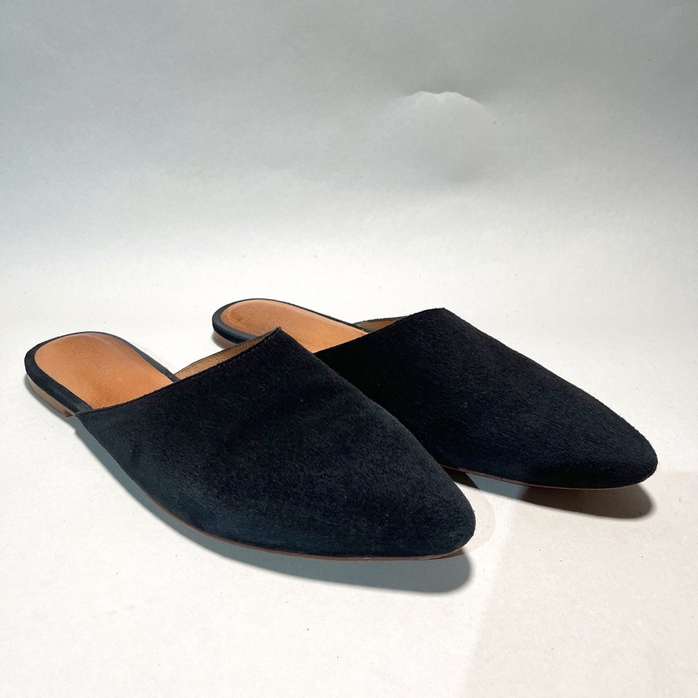 Madewell The Remi Mule In Back Suede 10